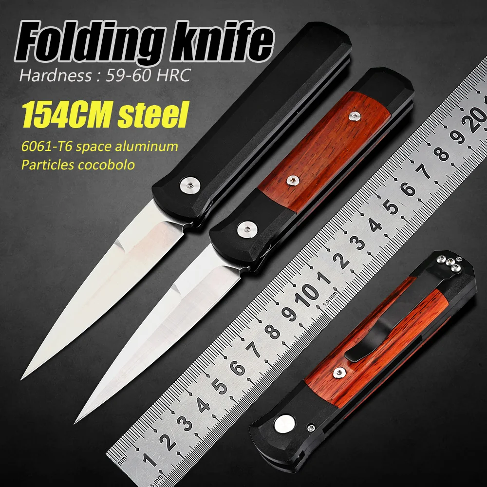 154-CM Steel Outdoor Camping Utility EDC Tool Hunting Survival Pocket Self Defense Knives Tactical Folding Knife
154-CM Steel Outdoor Camping Utility EDC Tool Hunting Survival Pocket Self Defense Knives Tactical Folding Knife