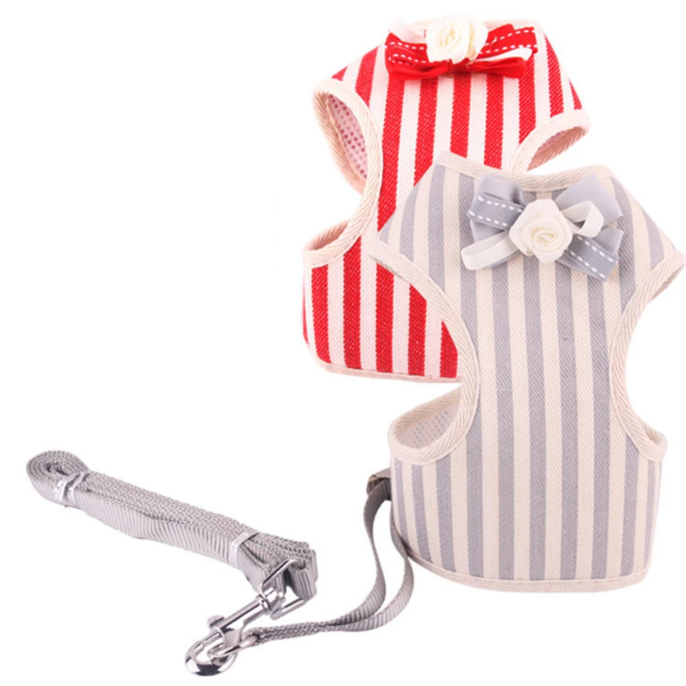 Pet Chest Strap Striped Flowers Dog Harness Vest Leash Set Puppy Outdoor Walking Traction Rope Fashion Cat Collar Leashes
Pet Chest Strap Striped Flowers Dog Harness Vest Leash Set Puppy Outdoor Walking Traction Rope Fashion Cat Collar Leashes