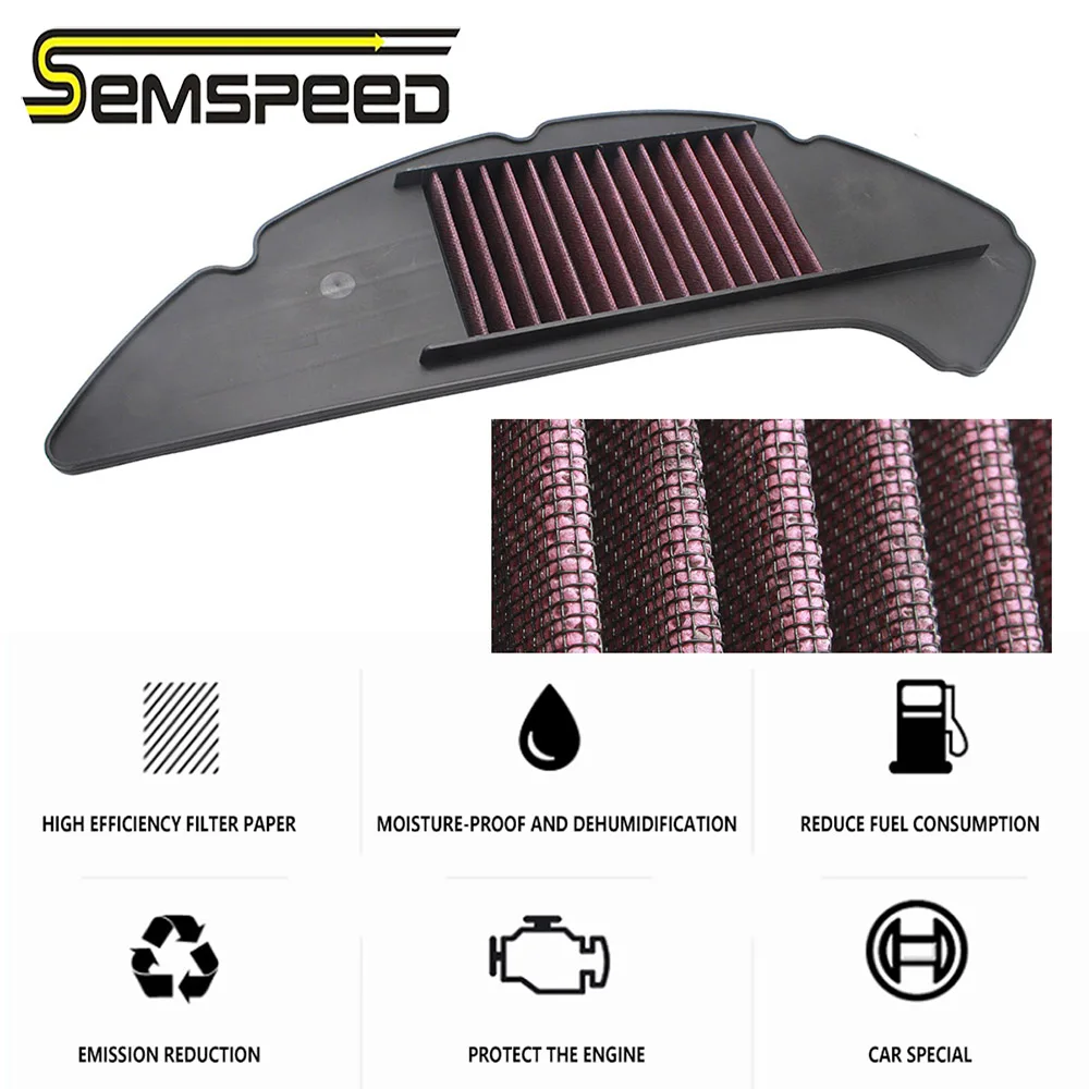 Semspeed AEROX 155 Newest Air Filter Intake Cleaner Purifier High Flow Air Filter Replacement Fits For Yamaha Aerox155 2020-2021
Semspeed AEROX 155 Newest Air Filter Intake Cleaner Purifier High Flow Air Filter Replacement Fits For Yamaha Aerox155 2020-2021