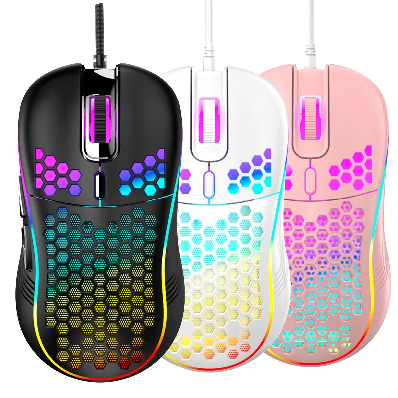 RGB Backlit Gaming Mouse with 6 Buttons 7200DPI Honeycomb Shell Lightweight Mouse for PC Laptop Computer
RGB Backlit Gaming Mouse with 6 Buttons 7200DPI Honeycomb Shell Lightweight Mouse for PC Laptop Computer