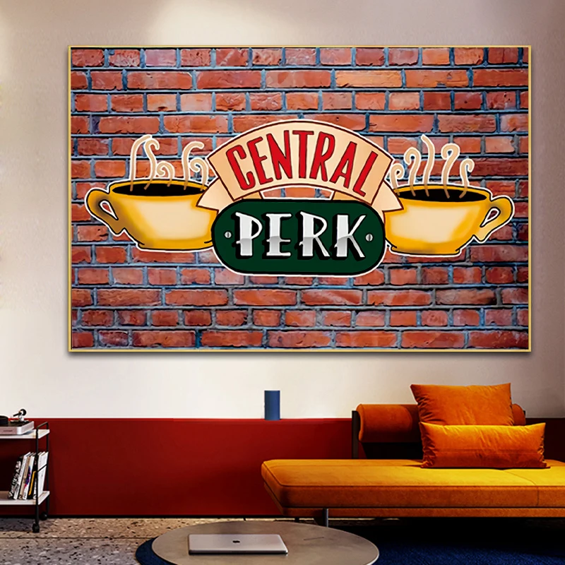 Central Perk Cafe Retro Poster Friends TV Show Canvas Paintings Mondern Print Wall Art Picture for Living Room Home Decoration
Central Perk Cafe Retro Poster Friends TV Show Canvas Paintings Mondern Print Wall Art Picture for Living Room Home Decoration