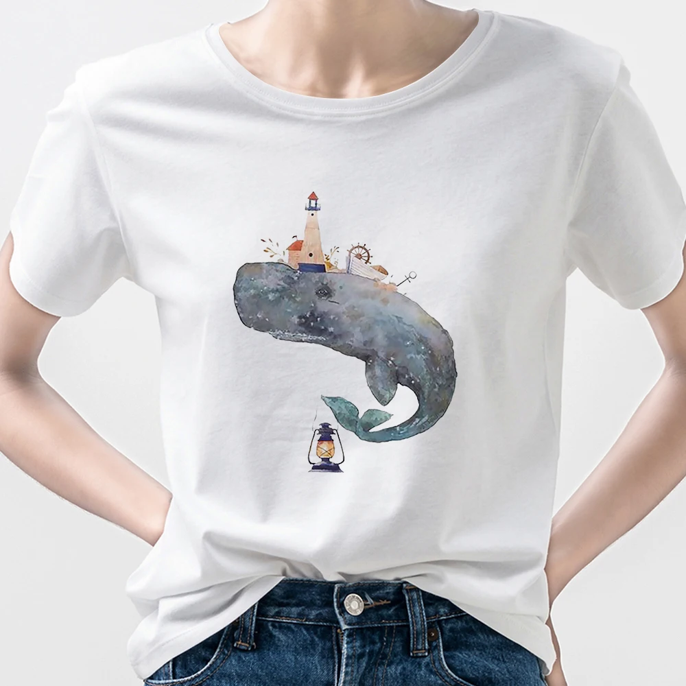2021 Punk Women T Shirts Tops Popular Aesthetic Female Clothing Hipster lighthouse Whale Printed Oversize T-shirts Trendy
2021 Punk Women T Shirts Tops Popular Aesthetic Female Clothing Hipster lighthouse Whale Printed Oversize T-shirts Trendy