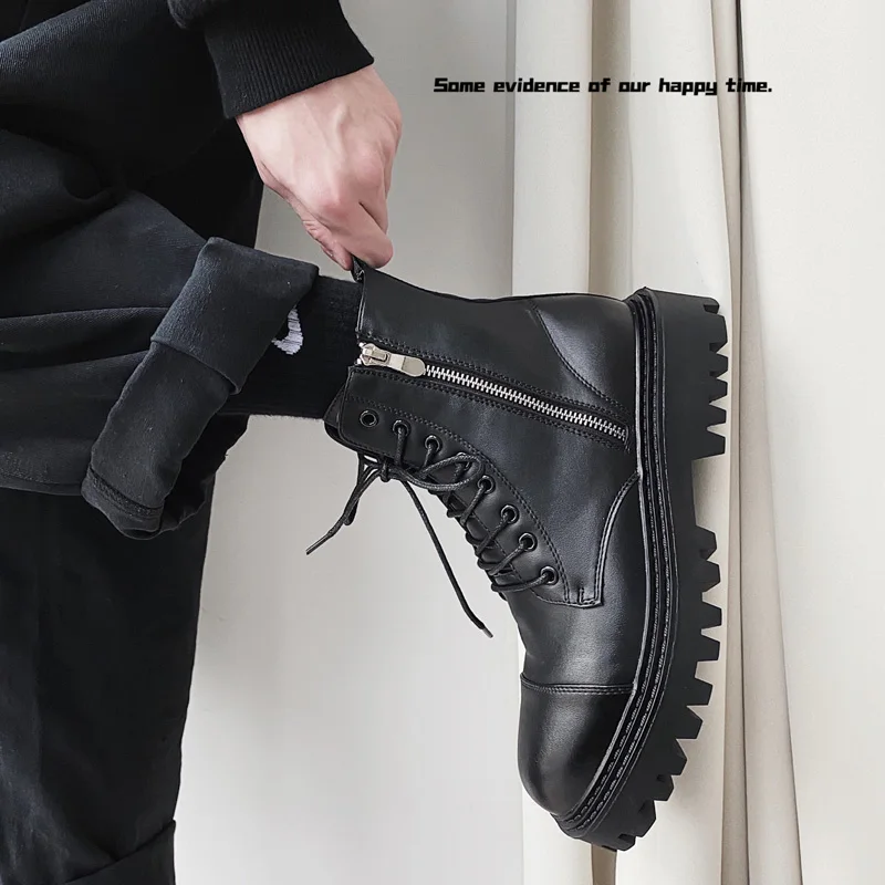 2021 new Martin boots male British style thick-soled increased black trendy shoes casual leather shoes fashion youth shoes
2021 new Martin boots male British style thick-soled increased black trendy shoes casual leather shoes fashion youth shoes