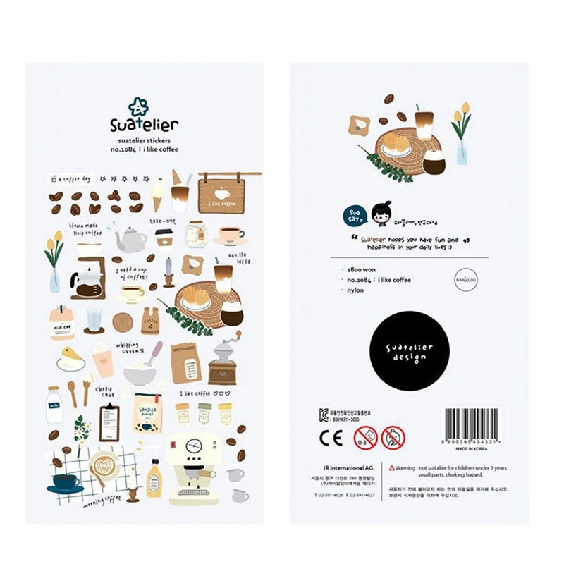 Origin Korea Sonia Scrapbooking High Quality Paper Sticker I Like Coffe DIY Household Supplies Craft Suatelier Decoration
Origin Korea Sonia Scrapbooking High Quality Paper Sticker I Like Coffe DIY Household Supplies Craft Suatelier Decoration