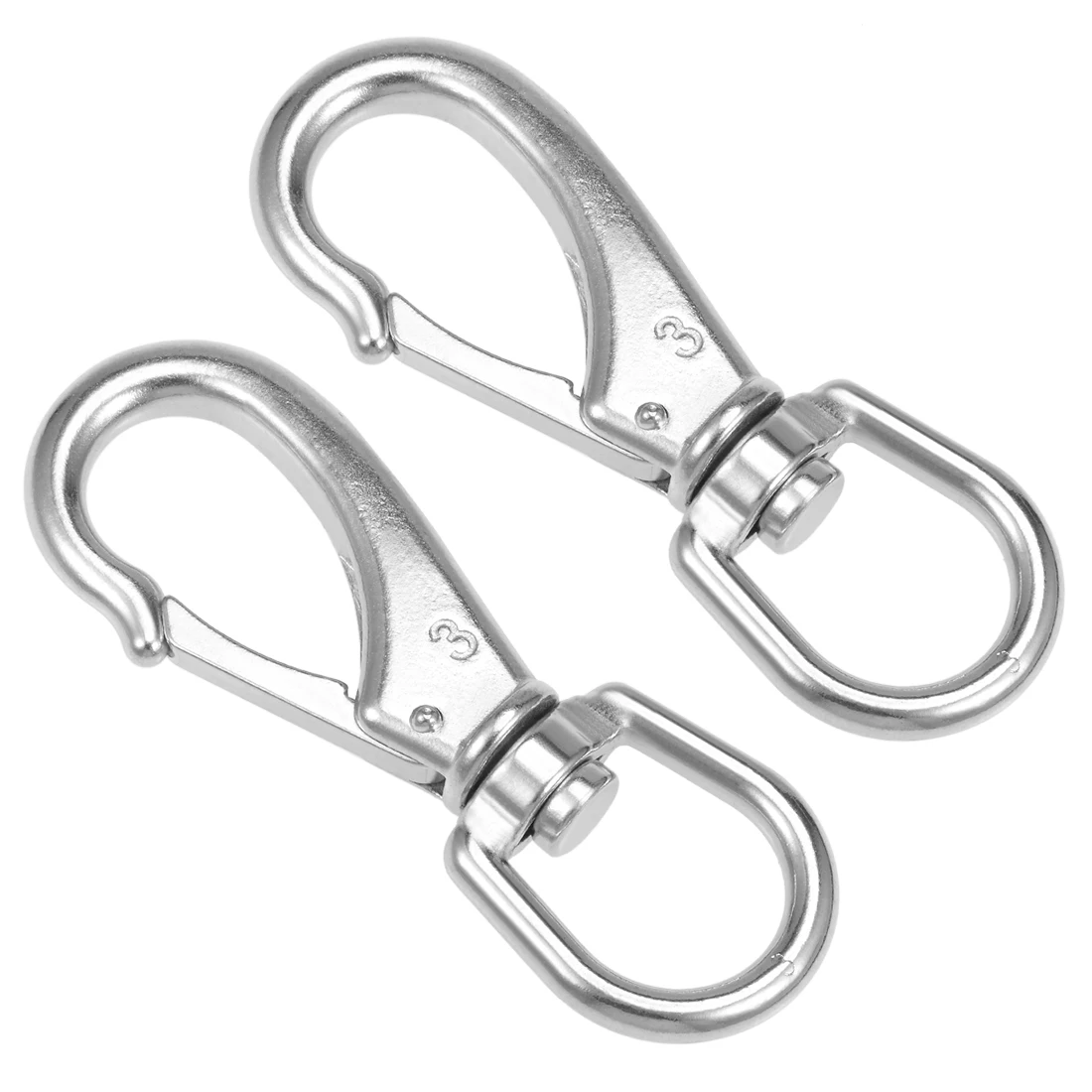 uxcell Fixed Eye Hook,304 Stainless Steel 3# Carabiner Lock Boat Clip Hook 118mm Length Silver Tone 2 Pcs
uxcell Fixed Eye Hook,304 Stainless Steel 3# Carabiner Lock Boat Clip Hook 118mm Length Silver Tone 2 Pcs