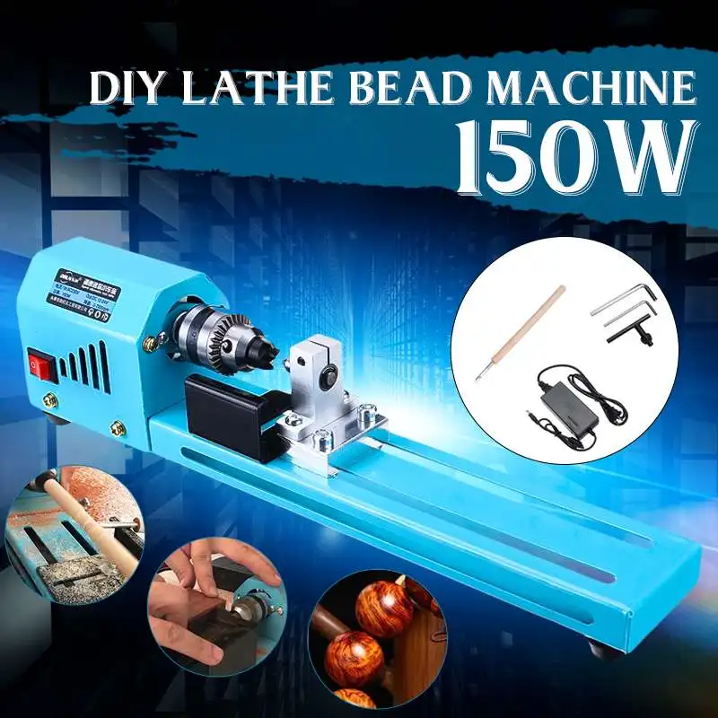 150W 12V-24V cnc Mini Beads Machine Miniature Lathe DIY Woodworking Lathe Grinding Polishing Beads Drill Rotary Tool Set
150W 12V-24V cnc Mini Beads Machine Miniature Lathe DIY Woodworking Lathe Grinding Polishing Beads Drill Rotary Tool Set
