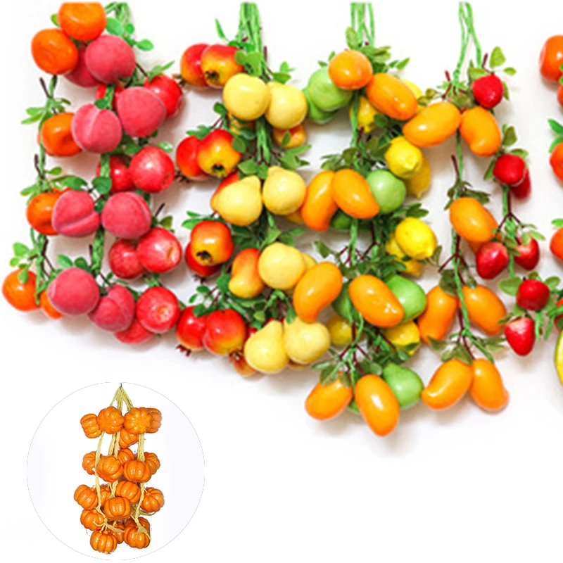 Fake Fruit Simulation Green Fruit String Vegetable Skewers Restaurant Kitchen Garden Decor Artificial Fruits Photography Props
Fake Fruit Simulation Green Fruit String Vegetable Skewers Restaurant Kitchen Garden Decor Artificial Fruits Photography Props