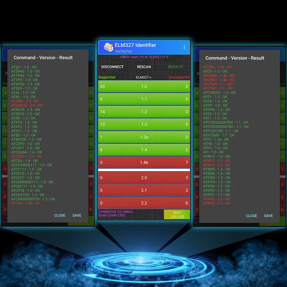 Мини сканер ELM327 V1.5 PIC18F25K80 OBD 2 OBD2 elm 327 в 1 5 для Android Bluetooth Автомобильный