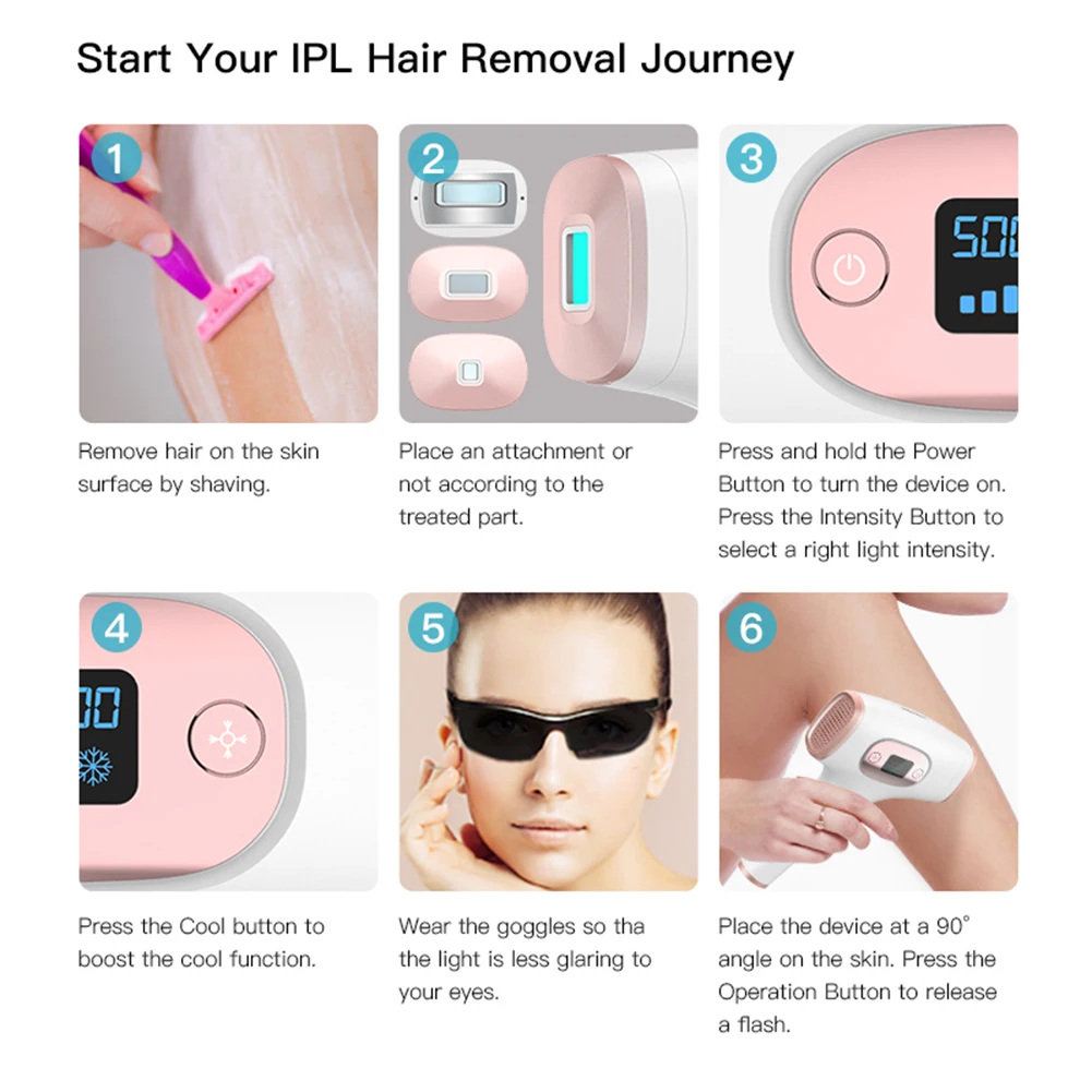 500000 Flashes IPL LCD Display Laser Hair Removal Freezing Point Face Body Hair Depilador Machine 5 Modes Painless Beauty Device
500000 Flashes IPL LCD Display Laser Hair Removal Freezing Point Face Body Hair Depilador Machine 5 Modes Painless Beauty Device