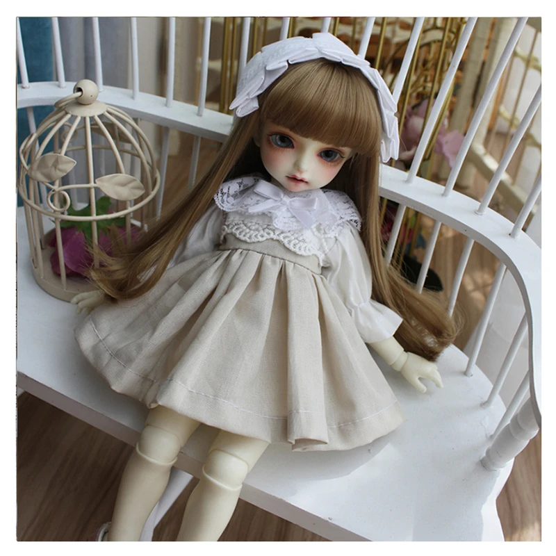 Простое платье для шарнирной куклы 1/6 1/4 1/3 YOSD BJD MSD Blyth аксессуары кукол + резинка