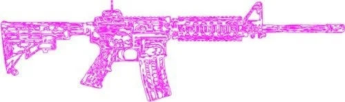 Для Высечки розовый Ar 15 виниловые наклейки в виде Фотообоев c переводными