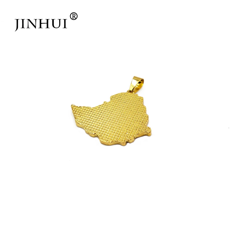 JINHUI Модные женские новые цветные фиопийские золотые ожерелья кулон для мужчин 45
