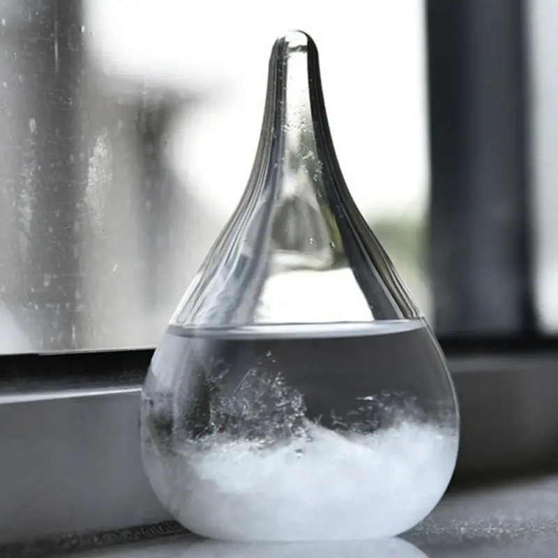Transparent Droplet Storm Glass Water Drop Weather Storm Forecast Predictor Monitor Bottle Barometer Home Stylish Desktop Decor
Transparent Droplet Storm Glass Water Drop Weather Storm Forecast Predictor Monitor Bottle Barometer Home Stylish Desktop Decor