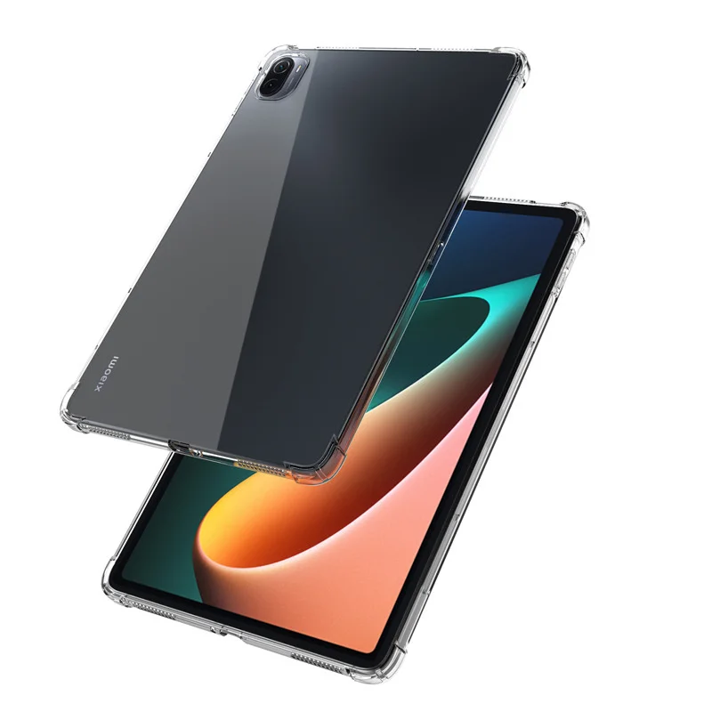 Подходит для Xiaomi MI Pad 5 Pad5 Pro 4 Plus 3 2 защитный чехол прозрачный мягкий Силиконовый