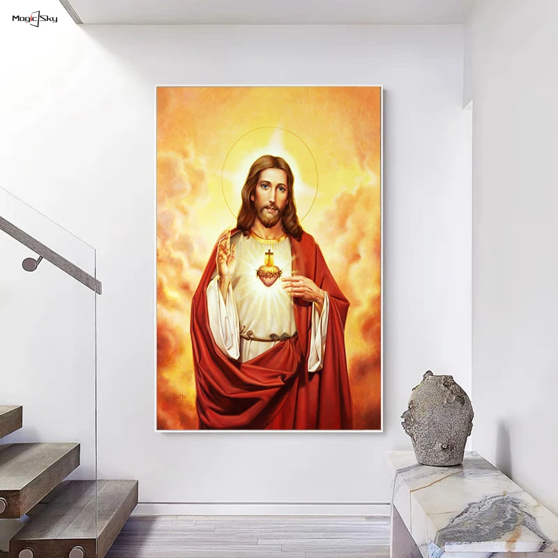 Jesus Christ Poster Decorative Figure for Wall Decor Modern Canvas Painting Art Picture Posters and Prints Room Home Decoration
Jesus Christ Poster Decorative Figure for Wall Decor Modern Canvas Painting Art Picture Posters and Prints Room Home Decoration