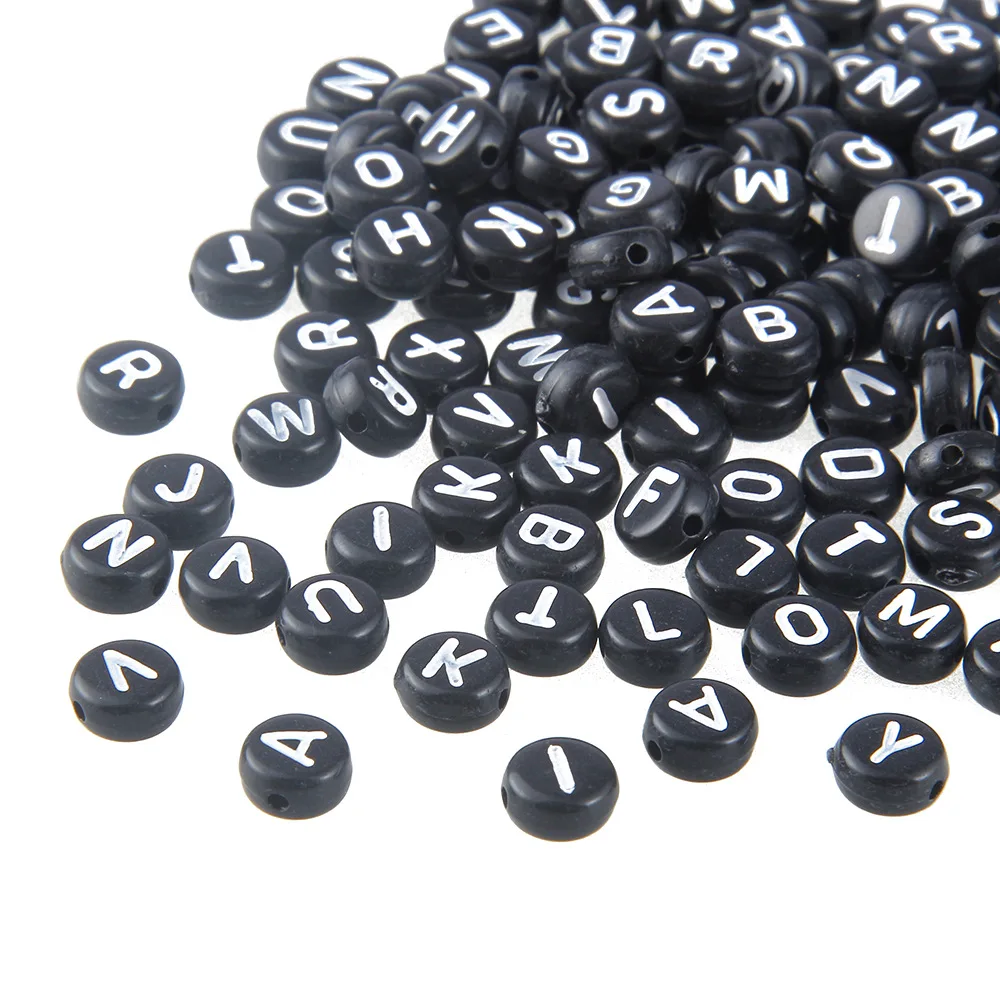 100Pcs/Pack 4x7mm Acrylic Black Bottom White Letter English Letter Beads Children's Early Education Tools Optional Letters Beads
100Pcs/Pack 4x7mm Acrylic Black Bottom White Letter English Letter Beads Children's Early Education Tools Optional Letters Beads