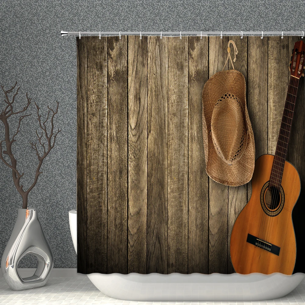Wood Grain Shower Curtains West Barn Vintage Style Farm Tools Flower Home Curtain Set Bathroom Bathtub Decor Screens With Hooks
Wood Grain Shower Curtains West Barn Vintage Style Farm Tools Flower Home Curtain Set Bathroom Bathtub Decor Screens With Hooks