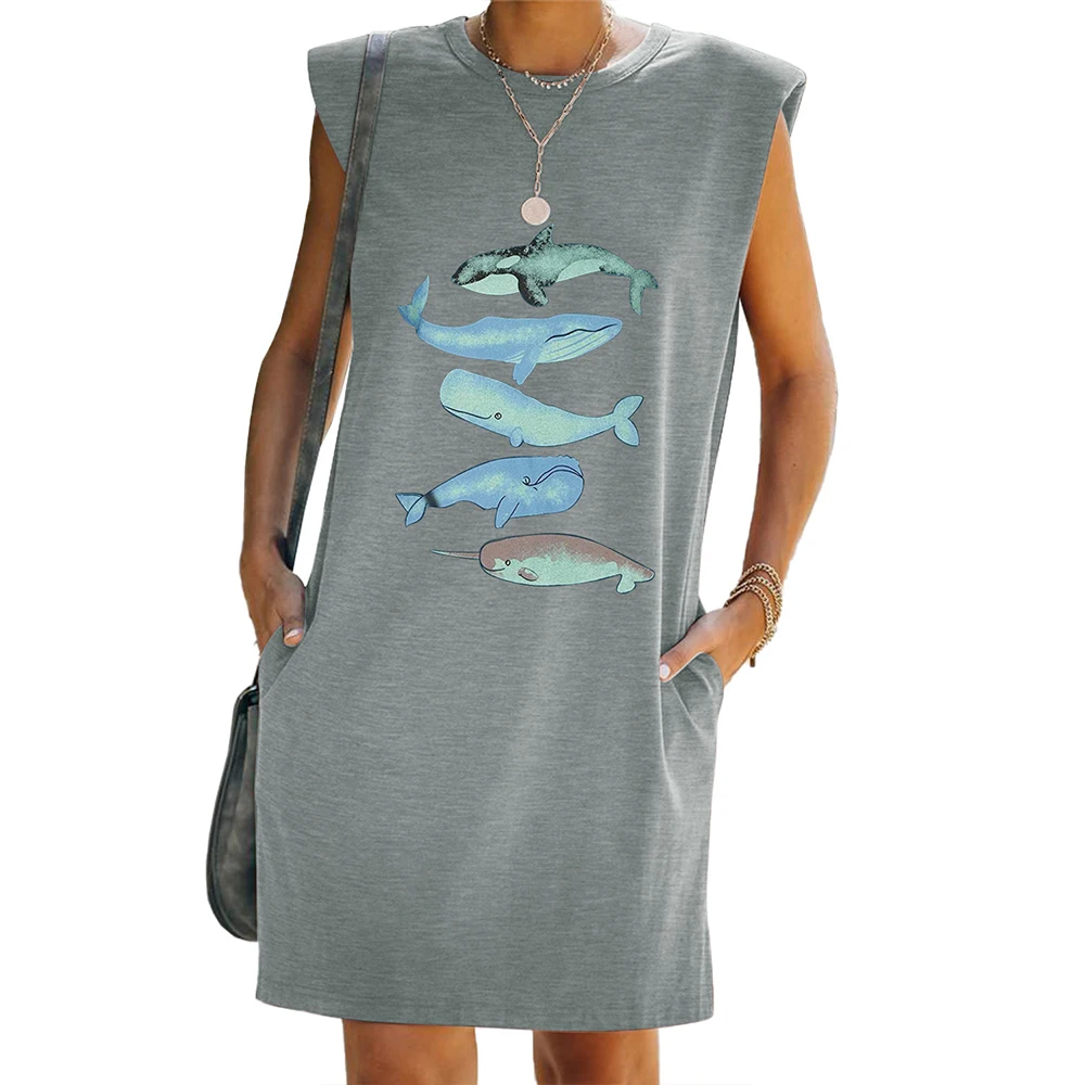 Samdolly O-Neck Pocket Sundress Women Sleeveless Print Crew Neck T-Shirt Dress Summer Casual Pocket Midi Dresses Baggy
Samdolly O-Neck Pocket Sundress Women Sleeveless Print Crew Neck T-Shirt Dress Summer Casual Pocket Midi Dresses Baggy