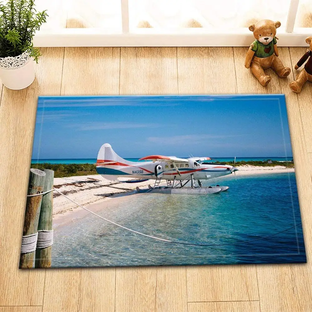 Maldives Seaside Seaplane Bathroom Mat Door Mat Anti-slip Floor Indoor Entrance Mat Children 40X60CM Bathroom Accessories
Maldives Seaside Seaplane Bathroom Mat Door Mat Anti-slip Floor Indoor Entrance Mat Children 40X60CM Bathroom Accessories