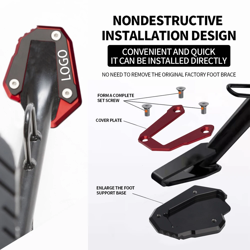 Motorcycle Kickstand Enlarger Pad Side Foot Stand Extension Plate For Ducati Supersports Supersport /S/950 Supersport950 -2021
Motorcycle Kickstand Enlarger Pad Side Foot Stand Extension Plate For Ducati Supersports Supersport /S/950 Supersport950 -2021