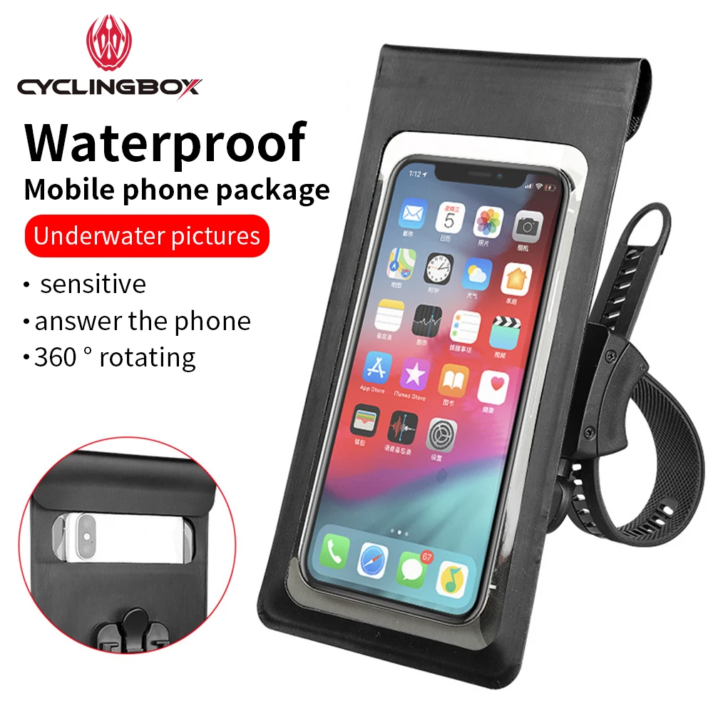 CyclingBOX Водонепроницаемая велосипедная сумка для телефона, с окошком для фото, вращение на 360 °, держатель для телефона для горного велосипеда...
CyclingBOX Водонепроницаемая велосипедная сумка для телефона, с окошком для фото, вращение на 360 °, держатель для телефона для горного велосипеда...