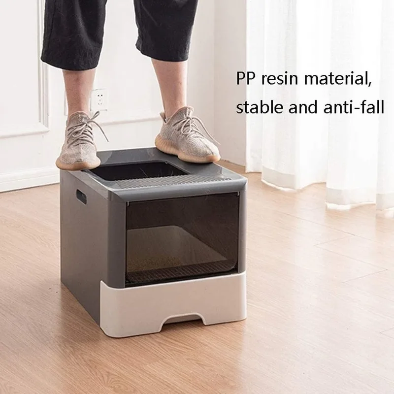 NEW Cat Litter Tray Top-Entry Litter Box Fully Enclosed Large Cat Toilet Sandbox Shovel Collapsible Deodorant With Bedpans A Cat
NEW Cat Litter Tray Top-Entry Litter Box Fully Enclosed Large Cat Toilet Sandbox Shovel Collapsible Deodorant With Bedpans A Cat