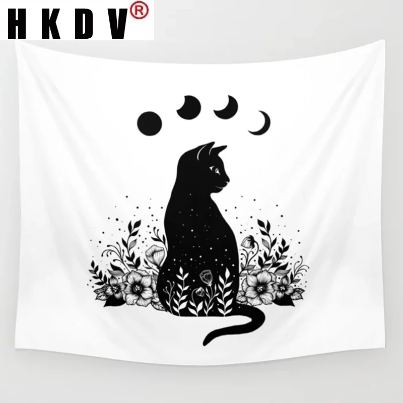 HKDV Tapestry Wall HangingMoon Phase Cat Floral Covering Rugs Background Cloth Beach Mat Blanket Art Bedroom Dorm Home Decor
HKDV Tapestry Wall HangingMoon Phase Cat Floral Covering Rugs Background Cloth Beach Mat Blanket Art Bedroom Dorm Home Decor