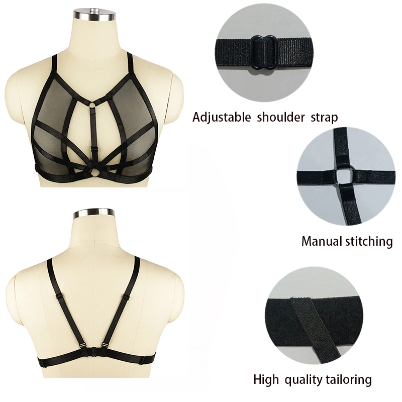 Gothic clothing women's high-quality body harness underwear adjustable size sexy see-through elastic straps holiday clothing
Gothic clothing women's high-quality body harness underwear adjustable size sexy see-through elastic straps holiday clothing