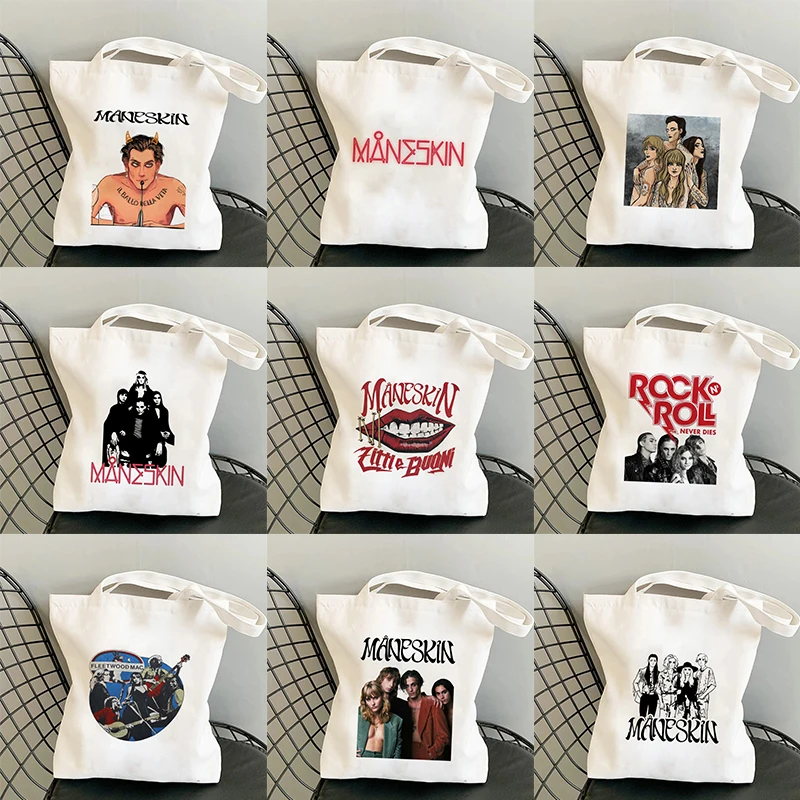 Maneskin Shopping Bags Shopper Bag Tote Bag Handbags Shoulder Bag High Capacity Women Cotton Canvas Bag Beach Bag Unisex Fashion
Maneskin Shopping Bags Shopper Bag Tote Bag Handbags Shoulder Bag High Capacity Women Cotton Canvas Bag Beach Bag Unisex Fashion