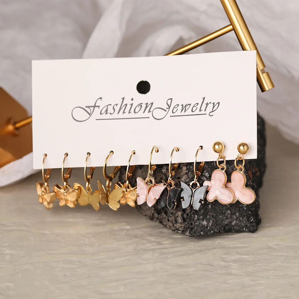5pcs Acrylic Butterfly Earrings Sets For Girls Cute Elegant Pendant Tassel Stud Romantic Drop Earrings Daily Wearing Jewelry
5pcs Acrylic Butterfly Earrings Sets For Girls Cute Elegant Pendant Tassel Stud Romantic Drop Earrings Daily Wearing Jewelry