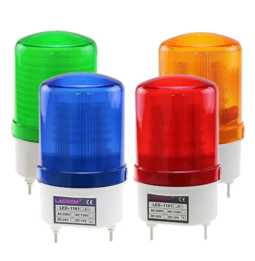 

With voice Rotating rotary LED strobe Alarm Lamp light siren yellow blue red green LED warning light 12V 24V 110V 220V