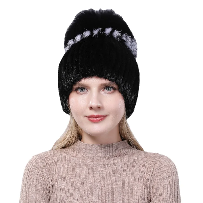 Hat Female Winter Fur Fox Fur Cold-Proof Warm Thickened Knitted Hat Fur Ear Protection
Hat Female Winter Fur Fox Fur Cold-Proof Warm Thickened Knitted Hat Fur Ear Protection