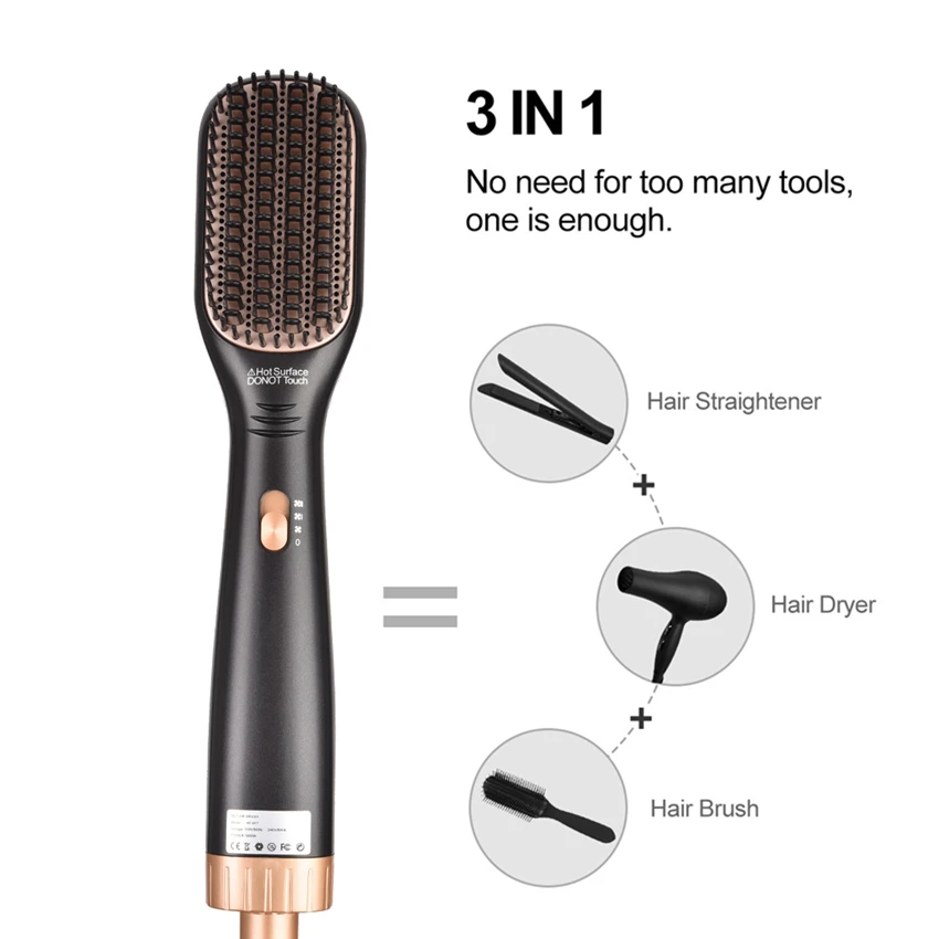 One Step Volumizer Hot Air Brush Hair Dryer Electric Hair Straightener Curler Hot Air Comb Electric Blow Dryer Brush
One Step Volumizer Hot Air Brush Hair Dryer Electric Hair Straightener Curler Hot Air Comb Electric Blow Dryer Brush