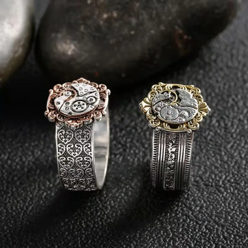 Punk Hip Hop Style Gold Color Two-Tone Mechanical Design Sense Watch Rings for Men Party Male Ring Jewelry Accessories Size5-12
Punk Hip Hop Style Gold Color Two-Tone Mechanical Design Sense Watch Rings for Men Party Male Ring Jewelry Accessories Size5-12