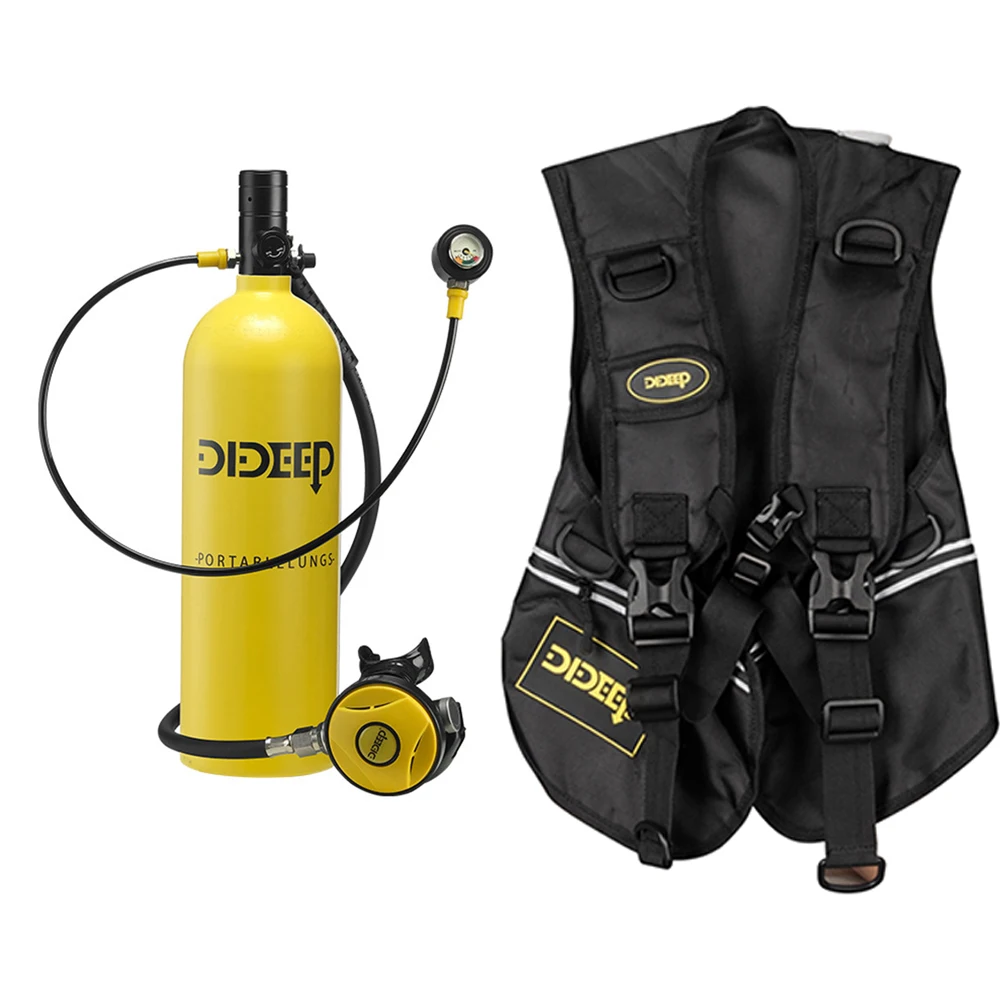 DIDEEP X5000Pro 2L Scuba Diving Tank+Upgrade Pressure Gauge+Diving Vest Bag Oxygen Cylinder Tank Set Snorkeling Equipment New
DIDEEP X5000Pro 2L Scuba Diving Tank+Upgrade Pressure Gauge+Diving Vest Bag Oxygen Cylinder Tank Set Snorkeling Equipment New
