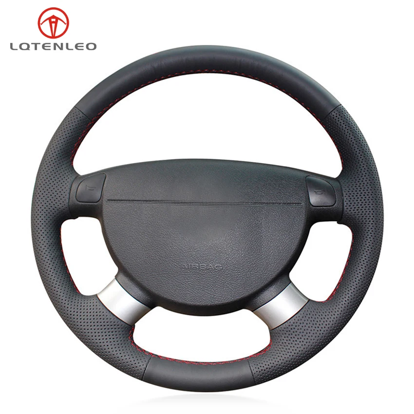 LQTENLEO Black Artificial Leather Steering Wheel Cover For Chevrolet Lova Aveo Buick Excelle Daewoo Gentra Daewoo Lacetti Ravon
LQTENLEO Black Artificial Leather Steering Wheel Cover For Chevrolet Lova Aveo Buick Excelle Daewoo Gentra Daewoo Lacetti Ravon