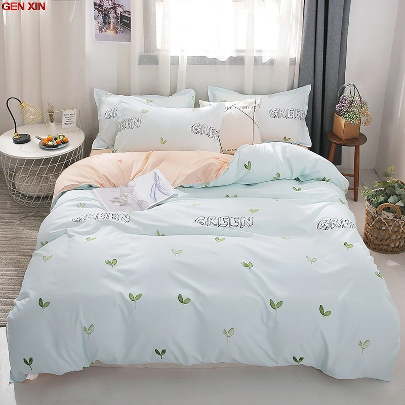 Quilt Cover Single Double Bed Sheet Simple Nordic Bedding Set Striped Leaf Quilt Cover Color House De Couette
Quilt Cover Single Double Bed Sheet Simple Nordic Bedding Set Striped Leaf Quilt Cover Color House De Couette