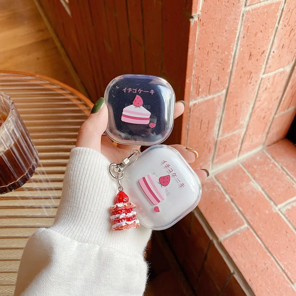For Samsung Galaxy Buds Live/Buds Pro Case Korea Strawberry Cake Keychain Silicon Clear Earphone Case For Galaxy Buds Live Cover
For Samsung Galaxy Buds Live/Buds Pro Case Korea Strawberry Cake Keychain Silicon Clear Earphone Case For Galaxy Buds Live Cover