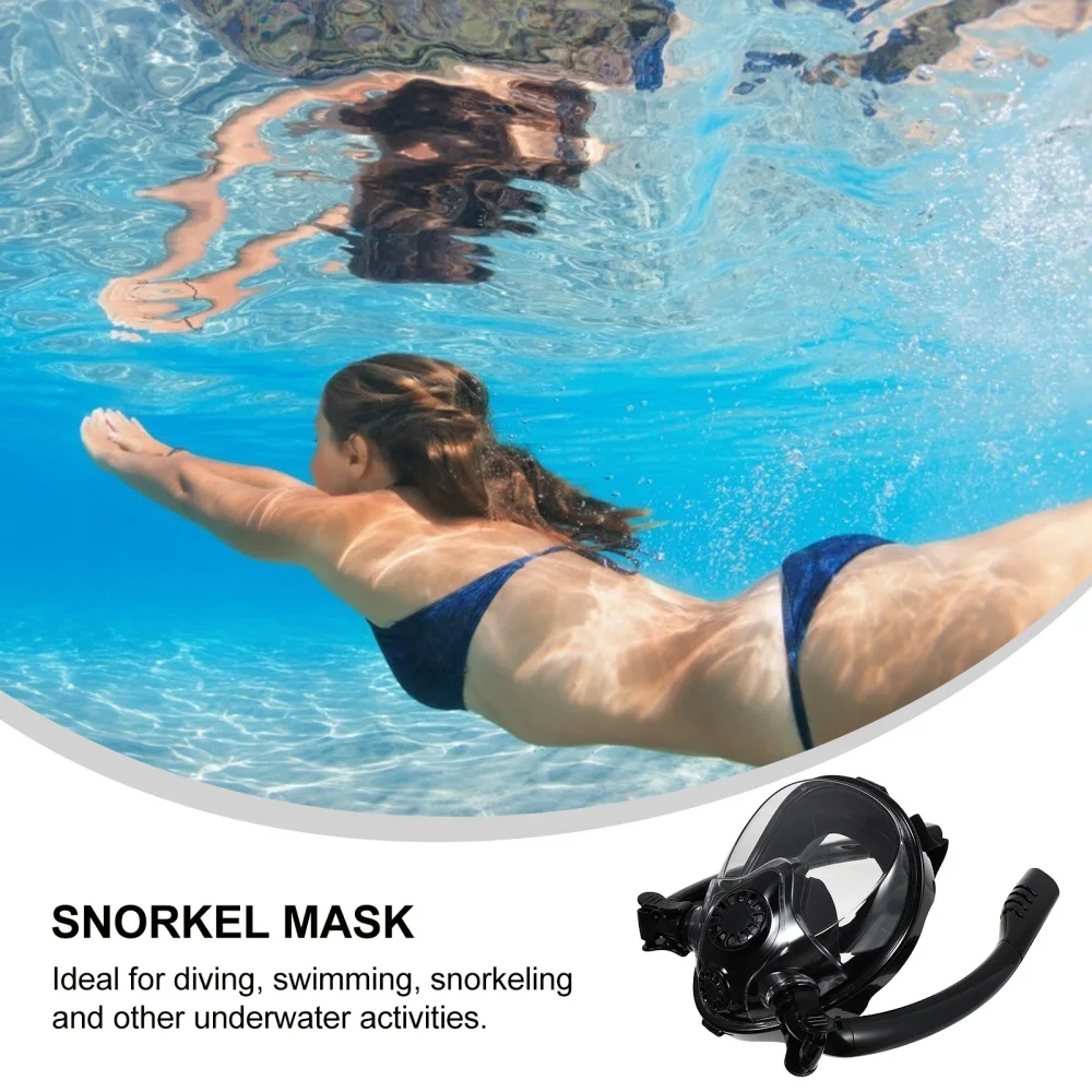 1 Set Snorkel Mask Full Face Snorkeling Mask Portable Snorkeling Gear Tool
1 Set Snorkel Mask Full Face Snorkeling Mask Portable Snorkeling Gear Tool