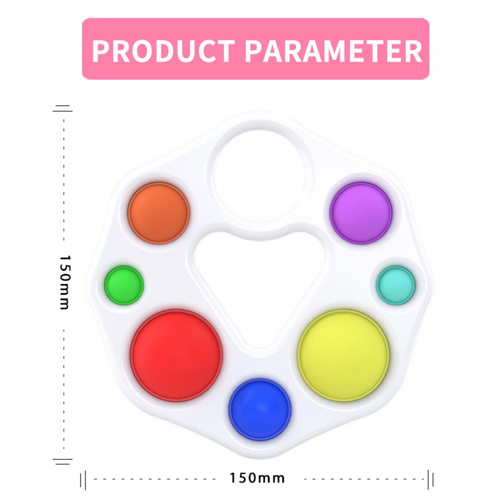 Montessori Child Pressing Grasping Board Colorful Early Education Exercise Board 0-1 Years Old Exercise Finger Enlightenment 
Montessori Child Pressing Grasping Board Colorful Early Education Exercise Board 0-1 Years Old Exercise Finger Enlightenment