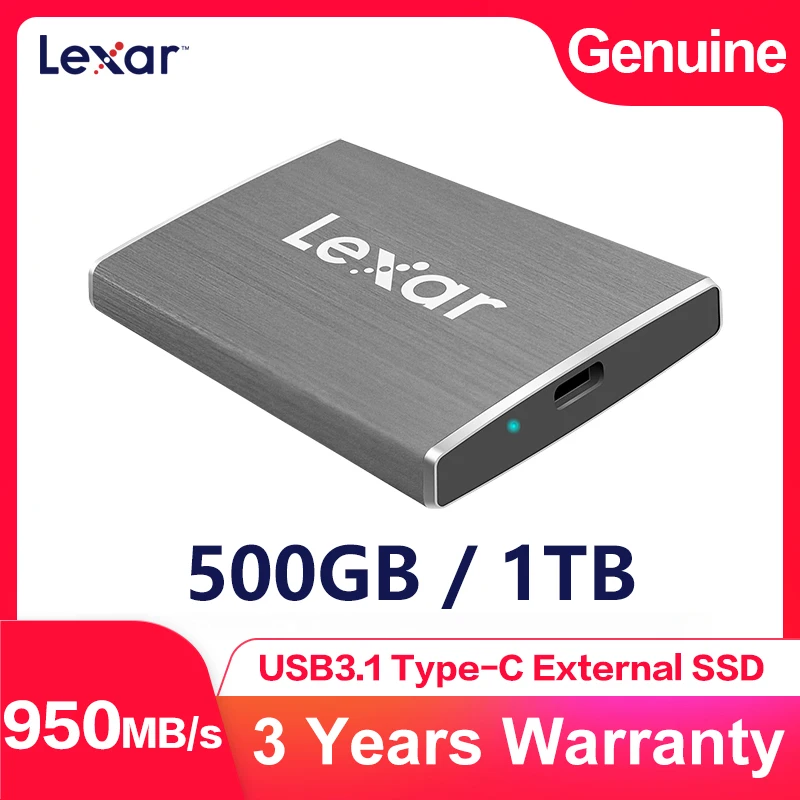 Внешний жесткий диск Lexar SL100 Pro USB 3 1 Type C HDD 512 ГБ 250 500 Гб ТБ портативные