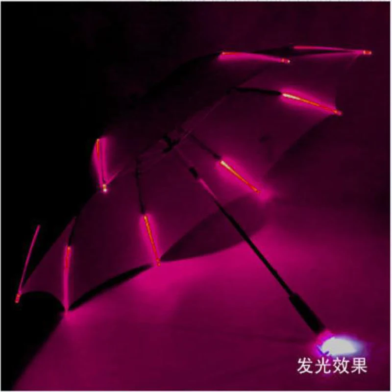 Cool Umbrella With LED Features 8 Transparent Rib Light With Flashlight Handle /BY
Cool Umbrella With LED Features 8 Transparent Rib Light With Flashlight Handle /BY