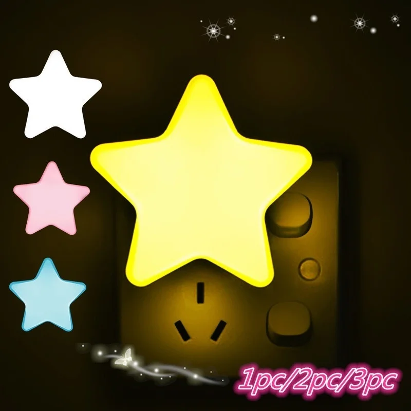 LED Plug-in Night Light Light Sensor Controlled EU US Plug LED Night Lights Pentagram Shaped Lamp Take Good Care Children Sleep
LED Plug-in Night Light Light Sensor Controlled EU US Plug LED Night Lights Pentagram Shaped Lamp Take Good Care Children Sleep