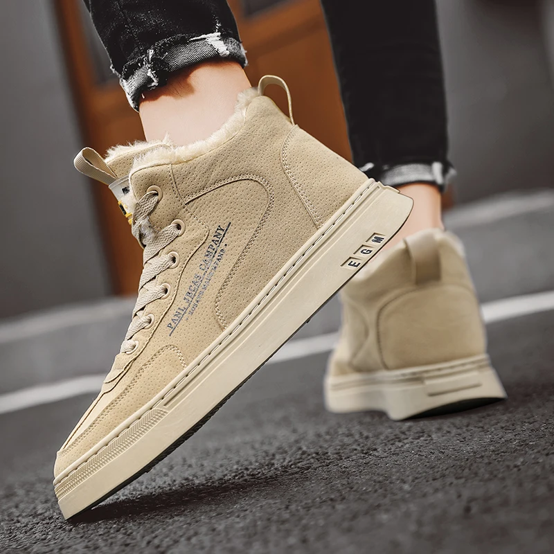 Genuine Leather Men's Sneaker Fashion High Top Winter Warm Casual Shoes For Male Plush Trend Casual Shoe Zapatillas Hombre 2021
Genuine Leather Men's Sneaker Fashion High Top Winter Warm Casual Shoes For Male Plush Trend Casual Shoe Zapatillas Hombre 2021