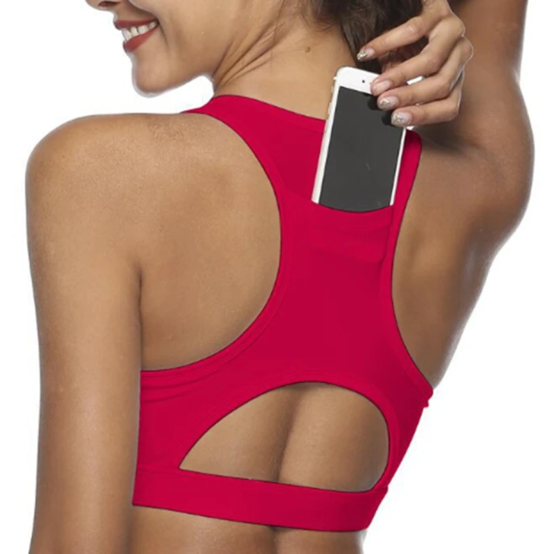 2021 Women Sports Bra With Phone Pocket Yoga Top Fitness Running Wear Haut Femme Padding Gym Bras Wireless Top Deportivo Mujer
2021 Women Sports Bra With Phone Pocket Yoga Top Fitness Running Wear Haut Femme Padding Gym Bras Wireless Top Deportivo Mujer