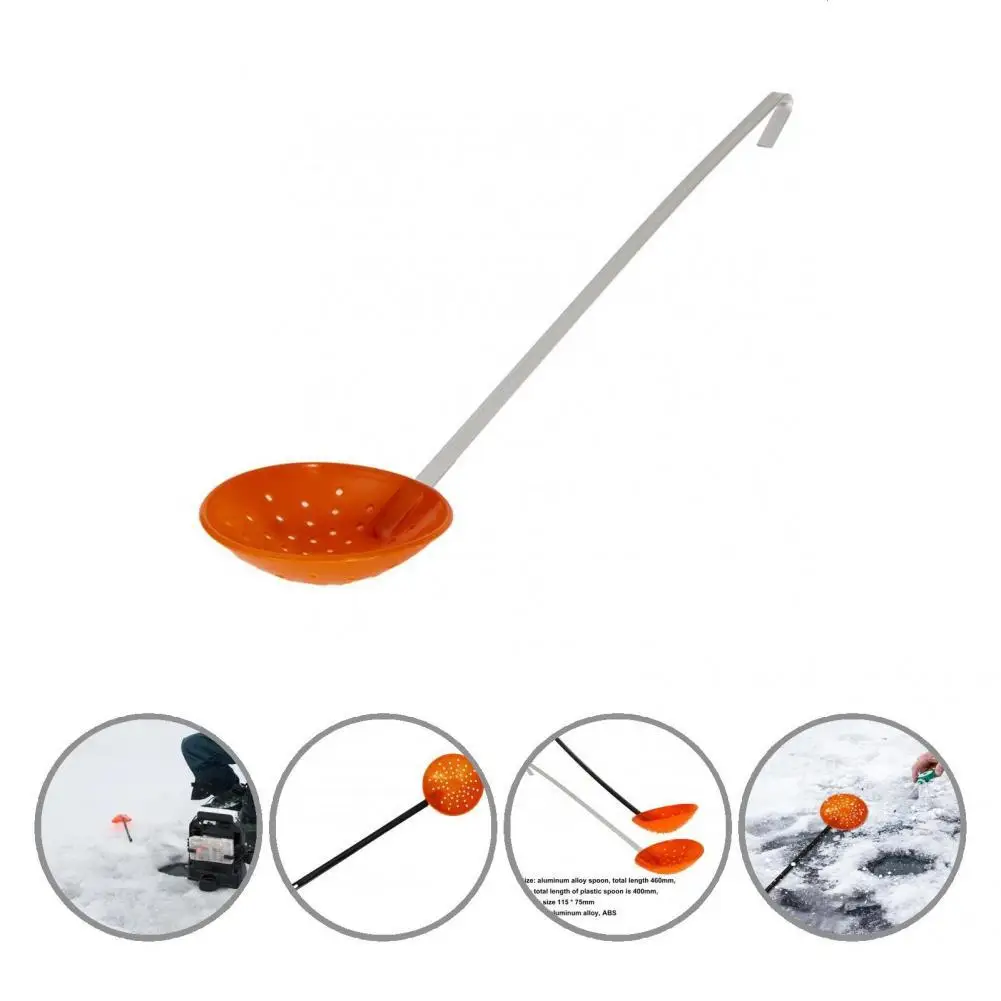 Aluminum Alloy Sturdy Ergonomics Design Ice Fishing Ladle ABS Ice Fishing Scoop Big Holes Angling Equipment
Aluminum Alloy Sturdy Ergonomics Design Ice Fishing Ladle ABS Ice Fishing Scoop Big Holes Angling Equipment