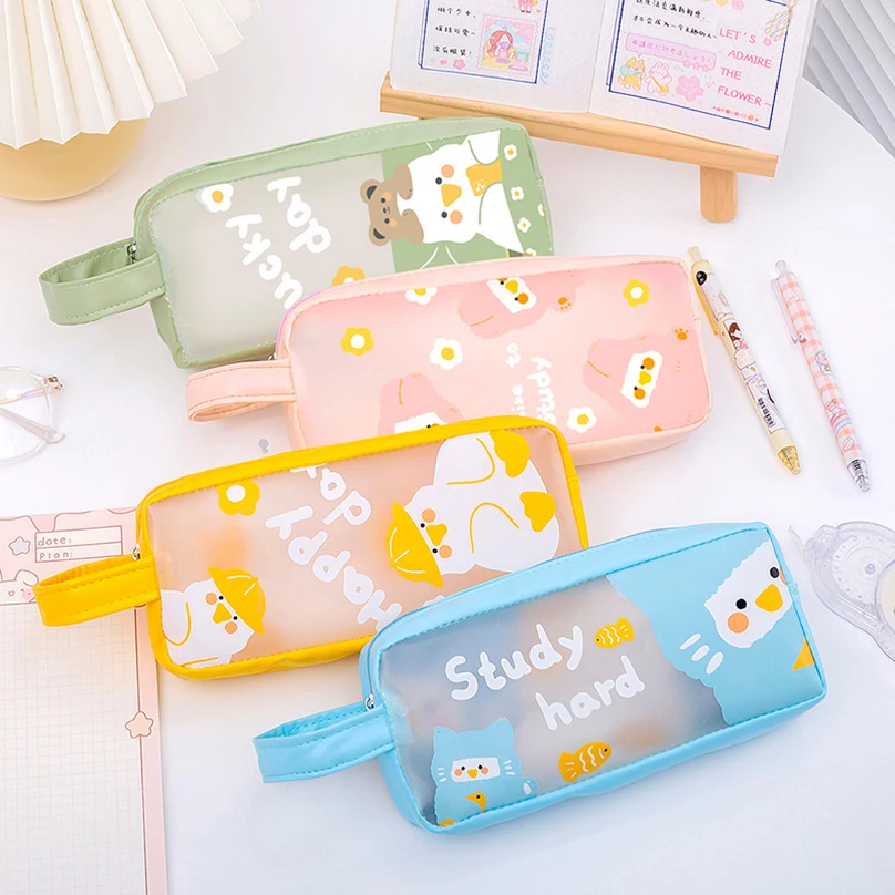 Cute Pencil Case Korean Pencilcase School Supplies Estuche Lapices Pen Case Trousse Scolaire transparent Pencil Cases For Girls
Cute Pencil Case Korean Pencilcase School Supplies Estuche Lapices Pen Case Trousse Scolaire transparent Pencil Cases For Girls