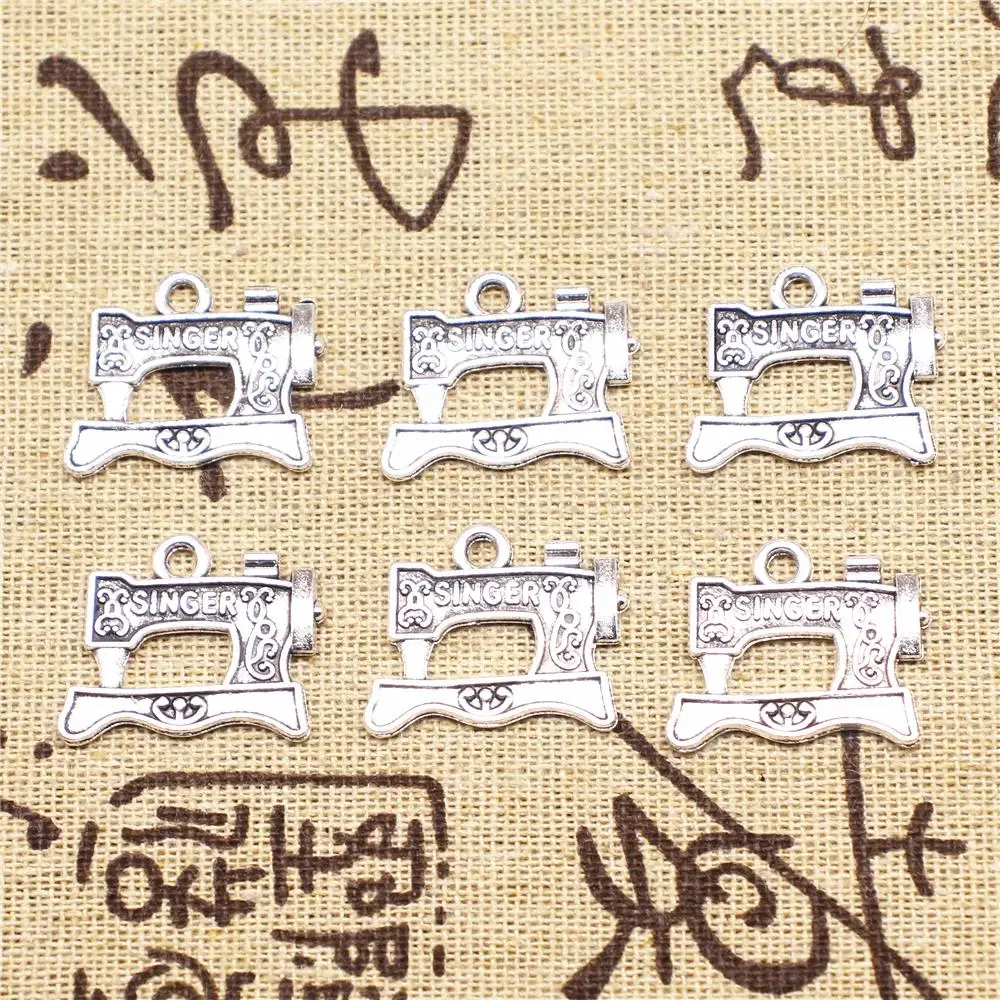 Pendants Jewelry Making 10pcs 20x17mm Antique Silver Color Sewing Machine Charms
Pendants Jewelry Making 10pcs 20x17mm Antique Silver Color Sewing Machine Charms