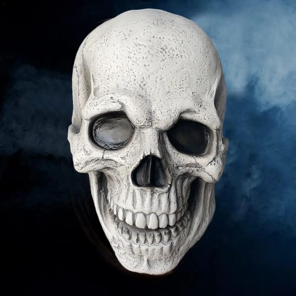 1pc Full Head Skull Mask/Helmet With Removable Mask Horror Mask Entire Head Realistic Latex Helmet Scary Skeleton Toy Decoration 
1pc Full Head Skull Mask/Helmet With Removable Mask Horror Mask Entire Head Realistic Latex Helmet Scary Skeleton Toy Decoration