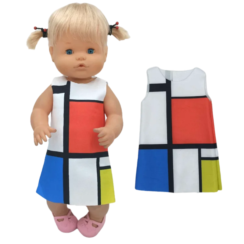 Baby Doll Girl Summer Dress Fashion Mondrian Color Nenuco Ropa Y Su Hermanita Toy Doll Dress
Baby Doll Girl Summer Dress Fashion Mondrian Color Nenuco Ropa Y Su Hermanita Toy Doll Dress